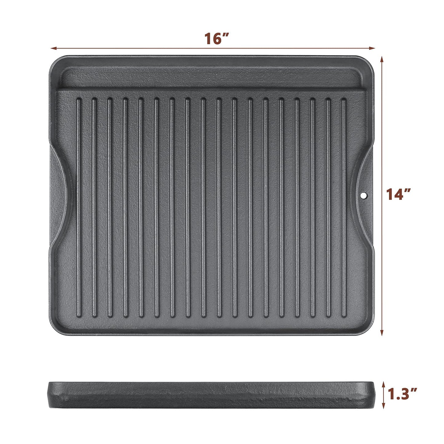 Cast Iron Nanoceramic Grill Griddle