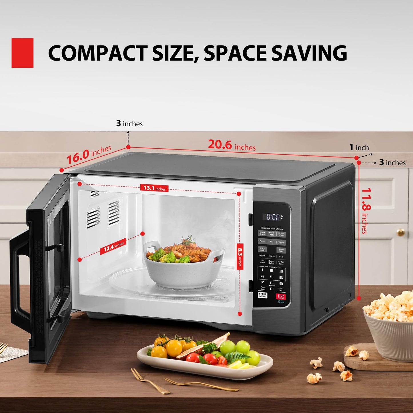 Toshiba 1.6 Cu.ft Microwave Oven
