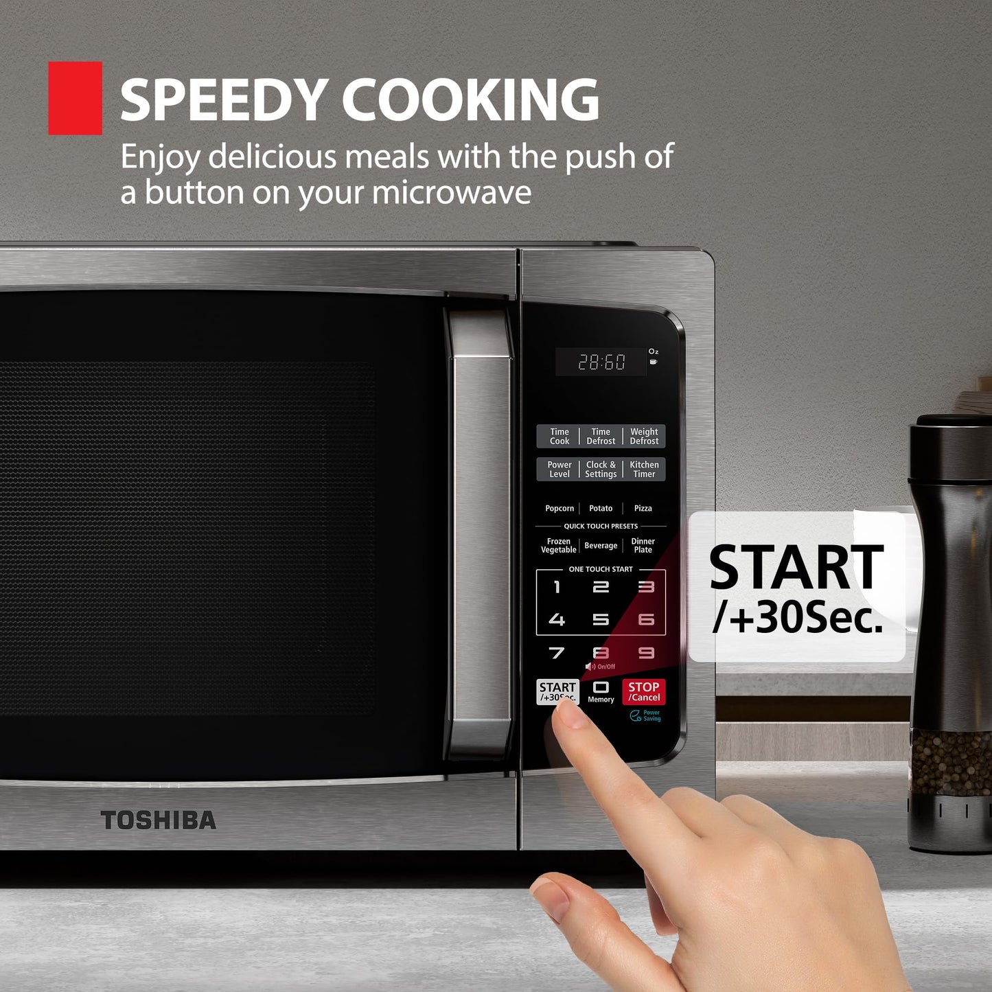 Toshiba 0.9 Cu.ft Microwave