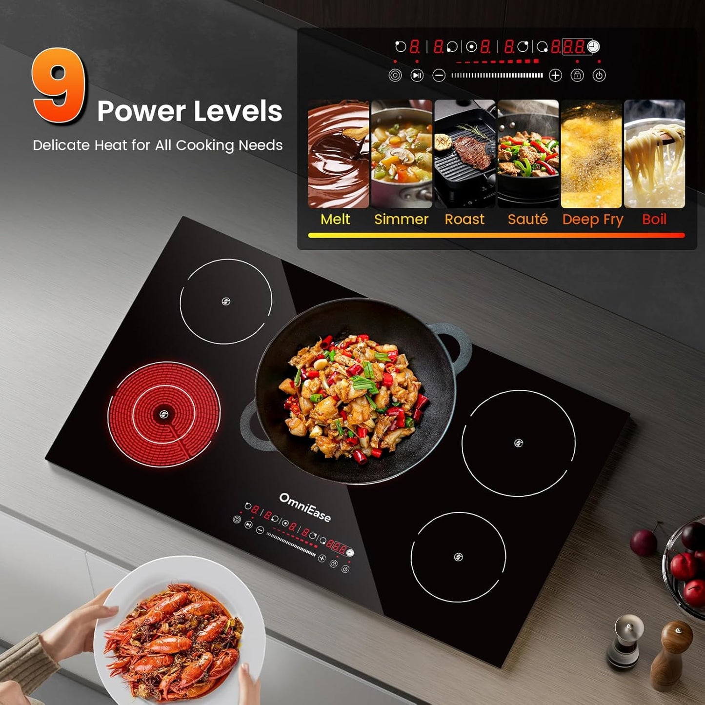 OmniEase 36" Electric Cooktop