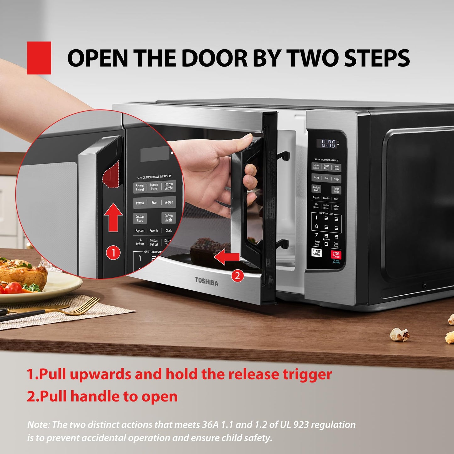 Toshiba 1.6 Cu.ft Microwave Oven