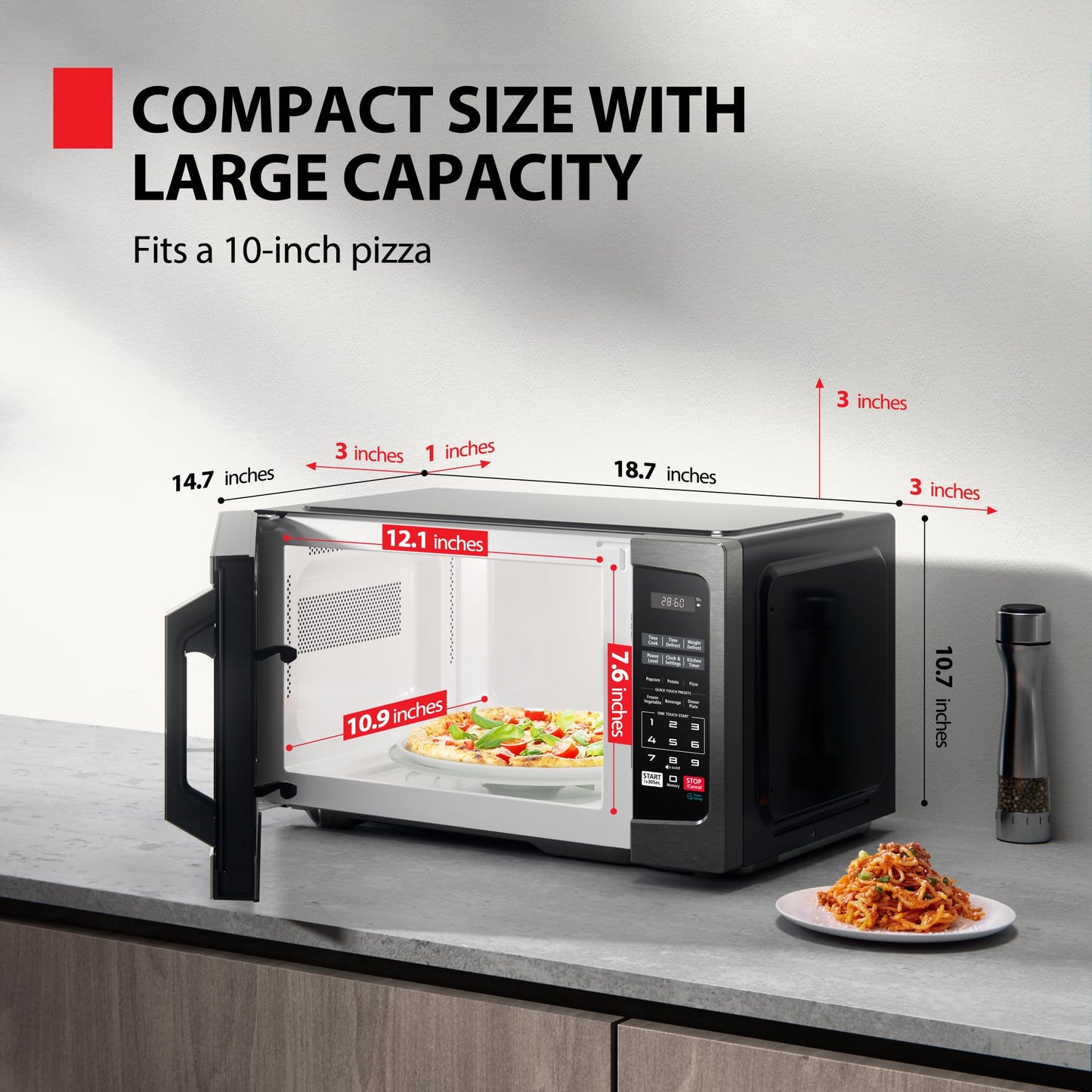 Toshiba 0.9 Cu.ft Microwave