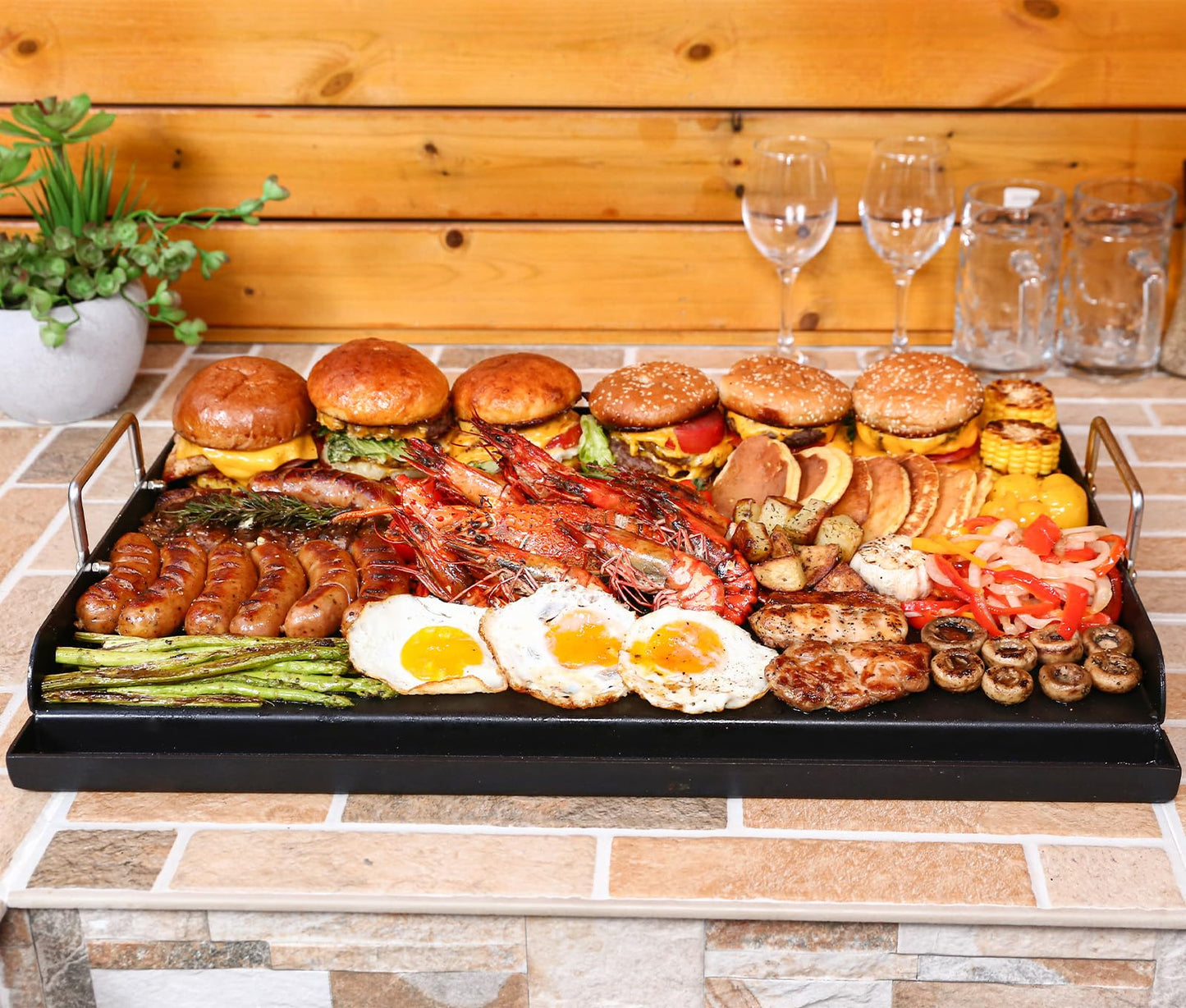 Cast Iron Nanoceramic Grill Griddle