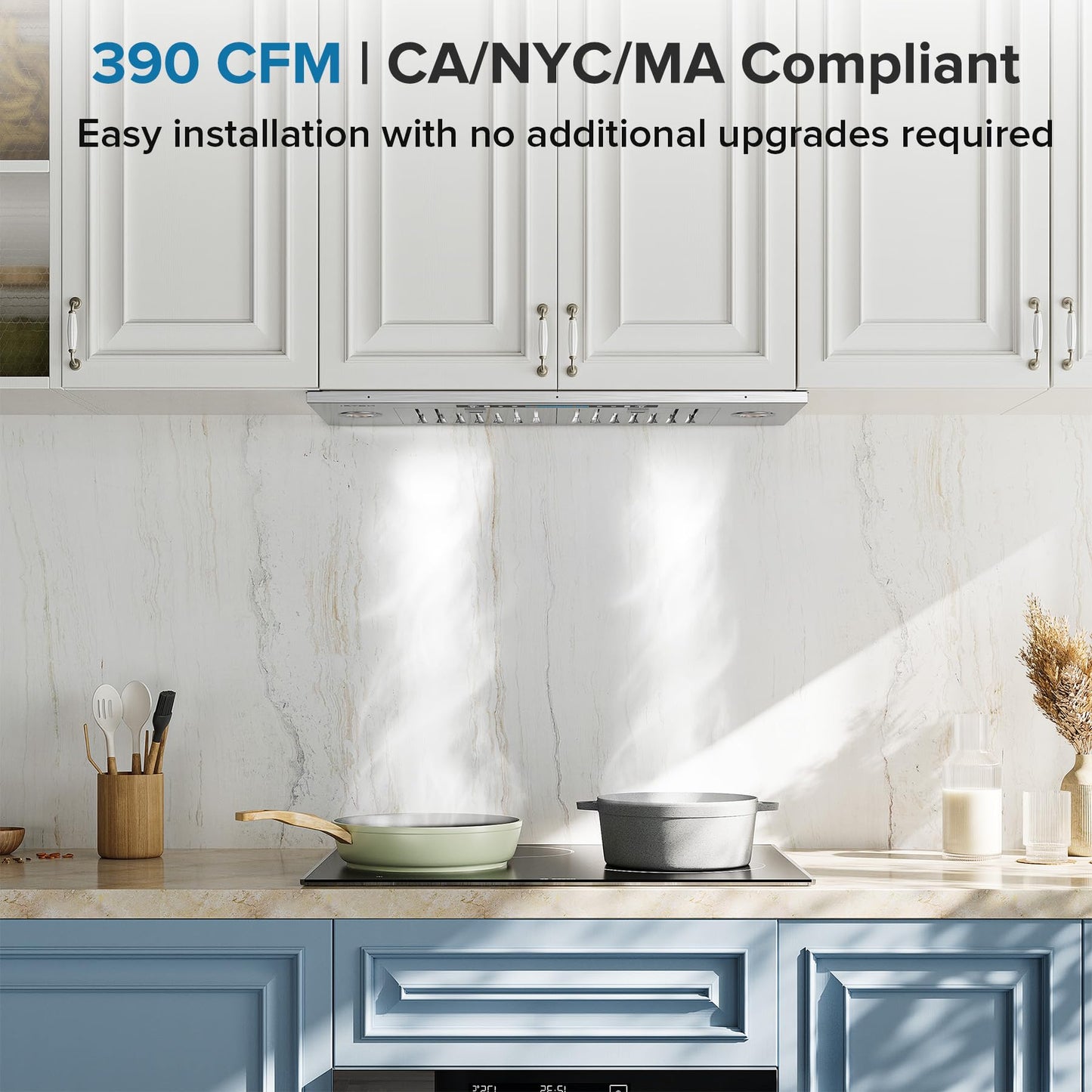 IKTCH 36" Kitchen Range Hood – Stainless Steel
