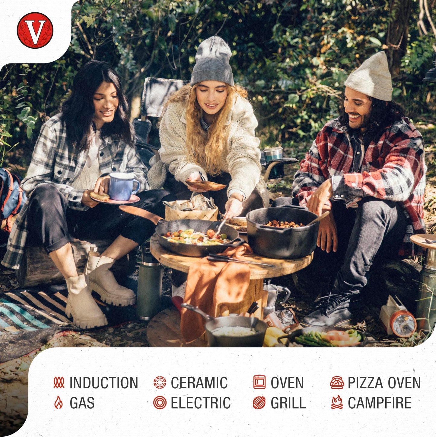 Victoria 13" Rectangular Cast Iron Griddle