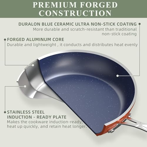 Nuwave 3-Pc Ceramic Fry Pan Set