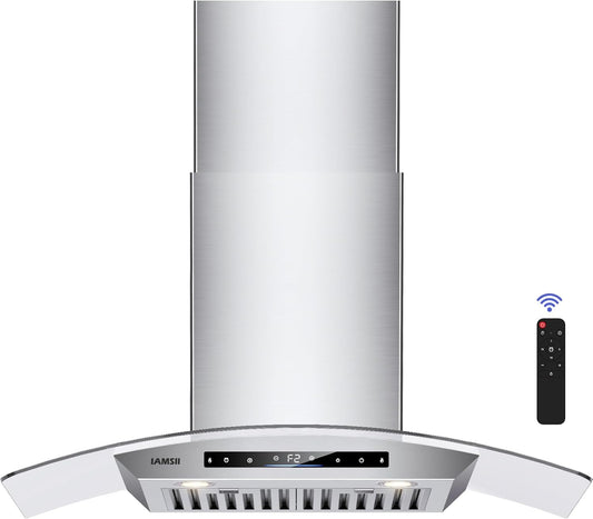 36" Wall Mount Kitchen Hood – Stainless Steel