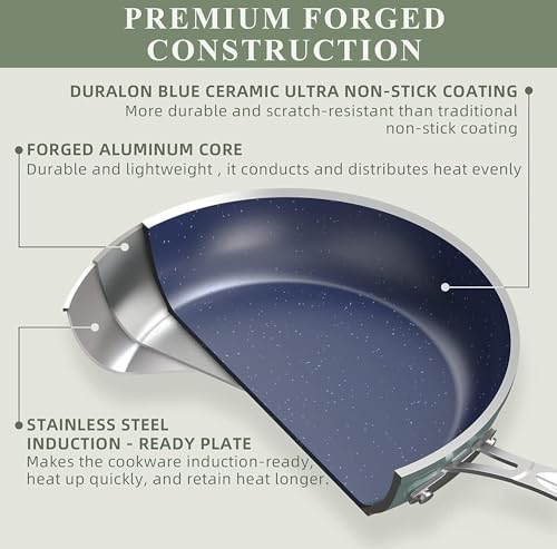 Nuwave 3-Pc Ceramic Fry Pan Set