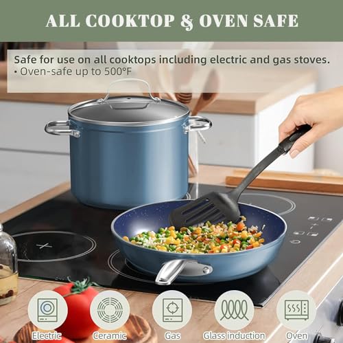 Nuwave 3-Pc Ceramic Fry Pan Set