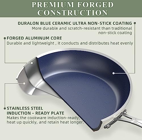 Nuwave 3-Pc Ceramic Fry Pan Set