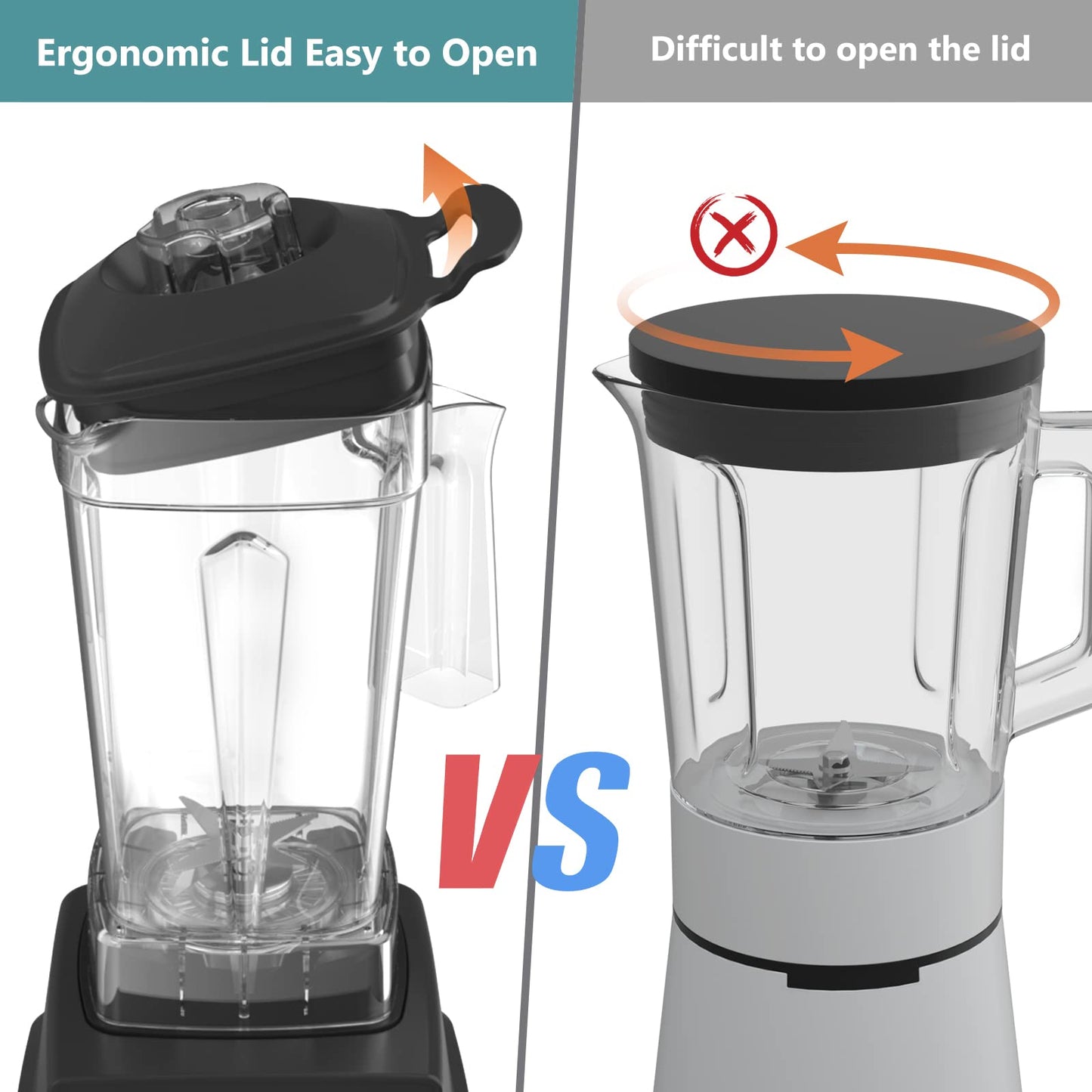 OMMO 1800W Countertop Blender