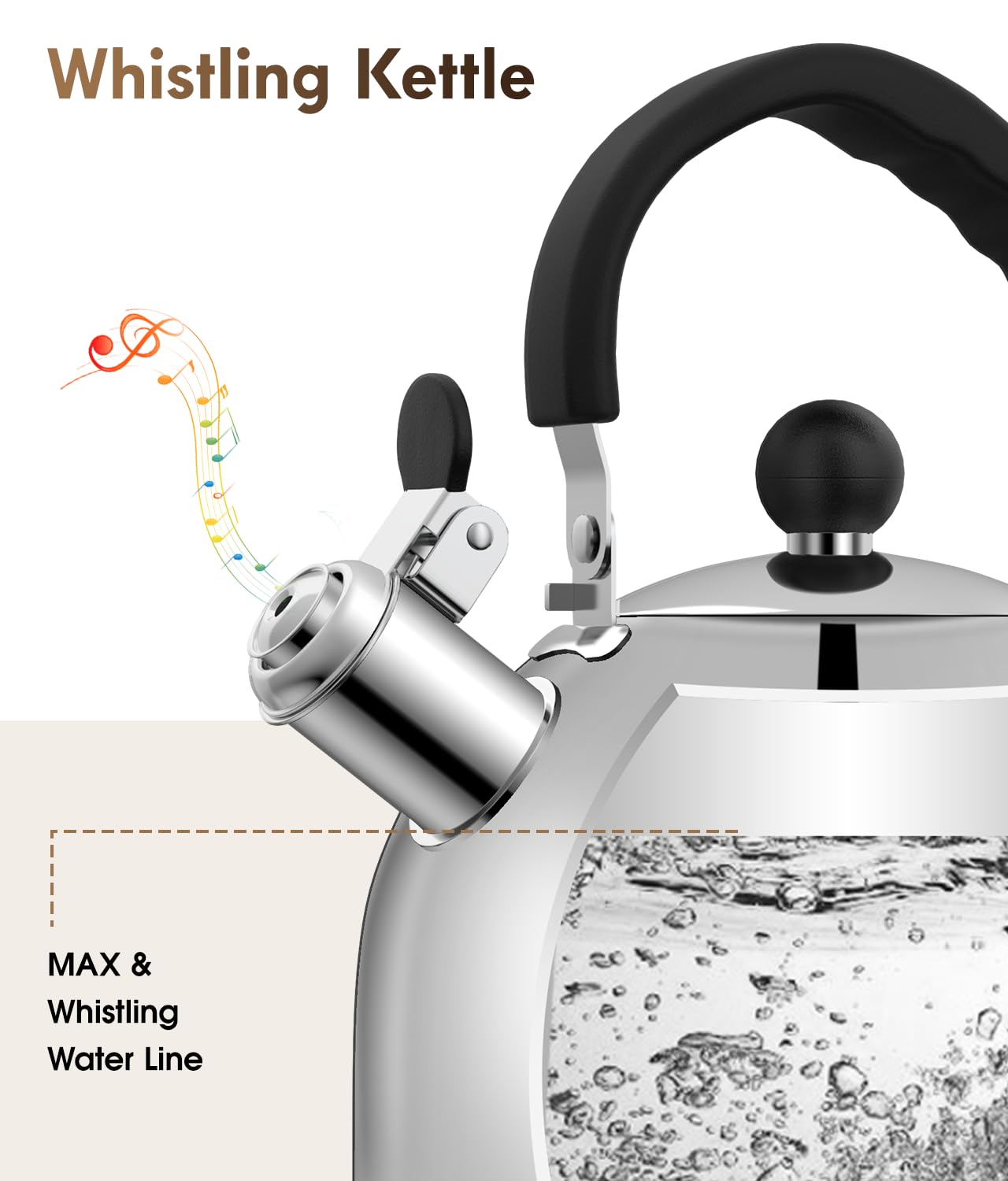 2QT Tea Kettle – Black