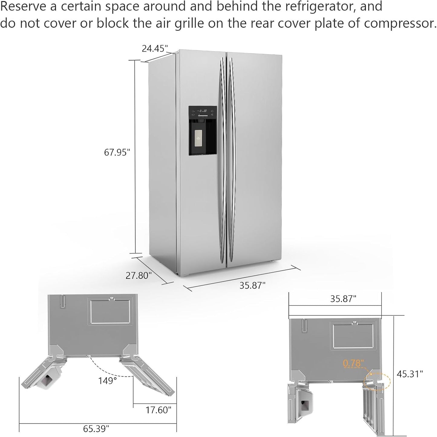 20 Cu.Ft. French Door Fridge