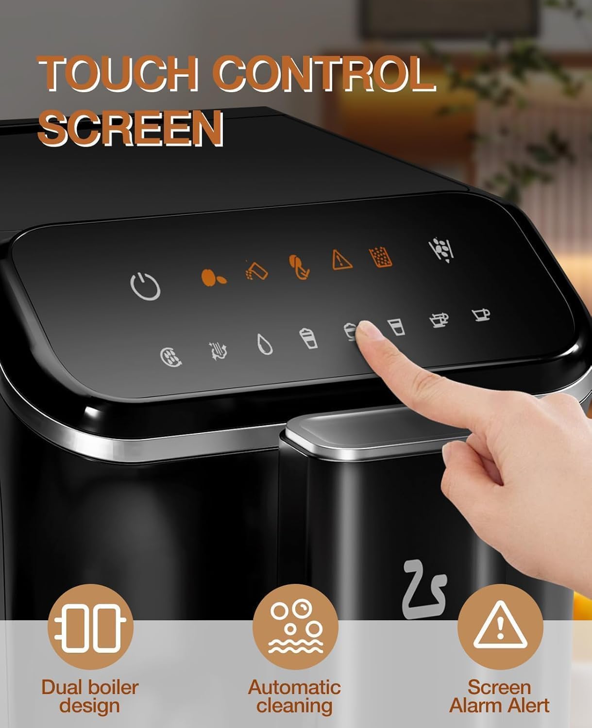 Automatic Espresso Machine with Grinder & Frother