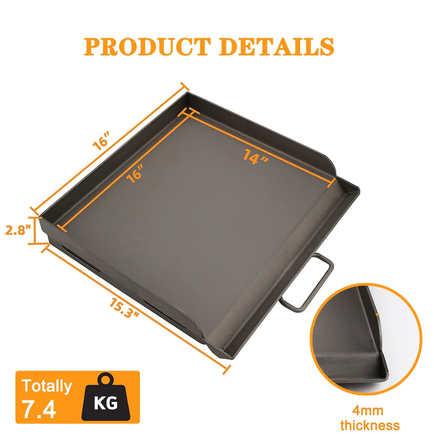 Cast Iron Nanoceramic Grill Griddle