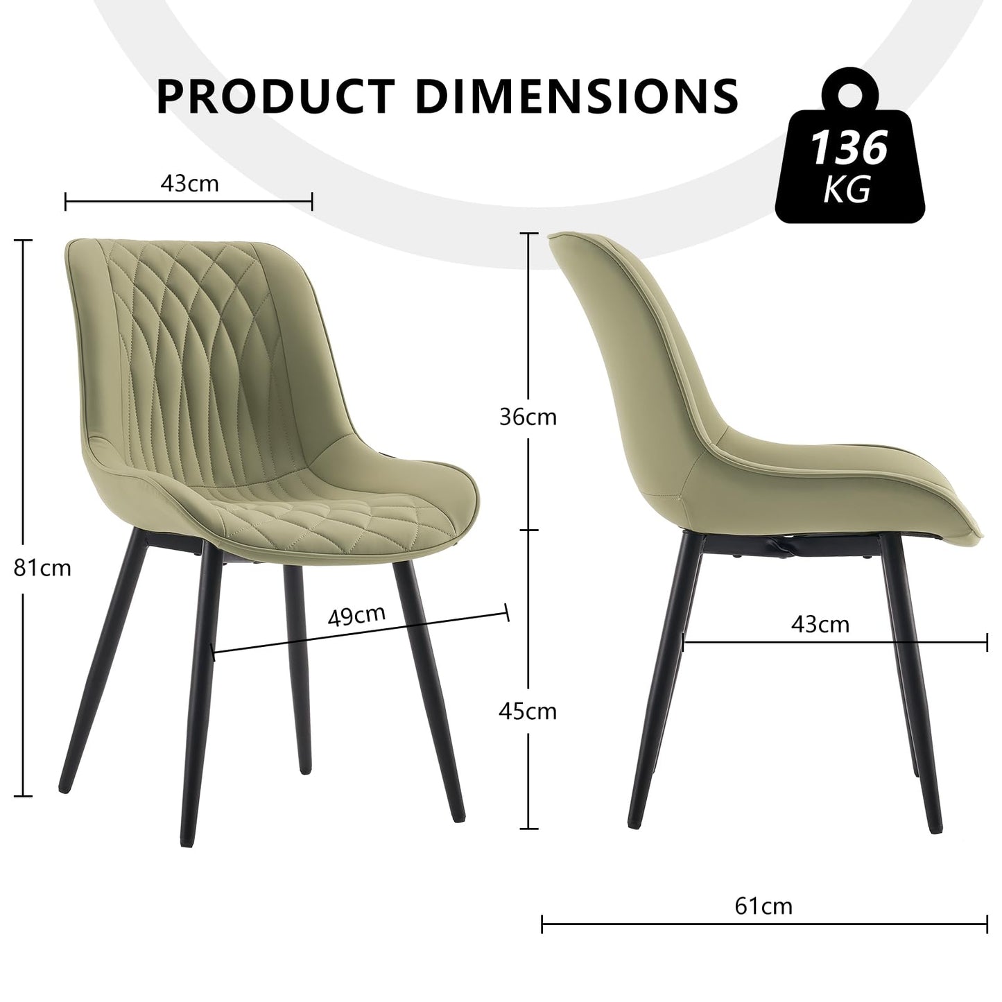 2 Mid-Century Dining Chairs