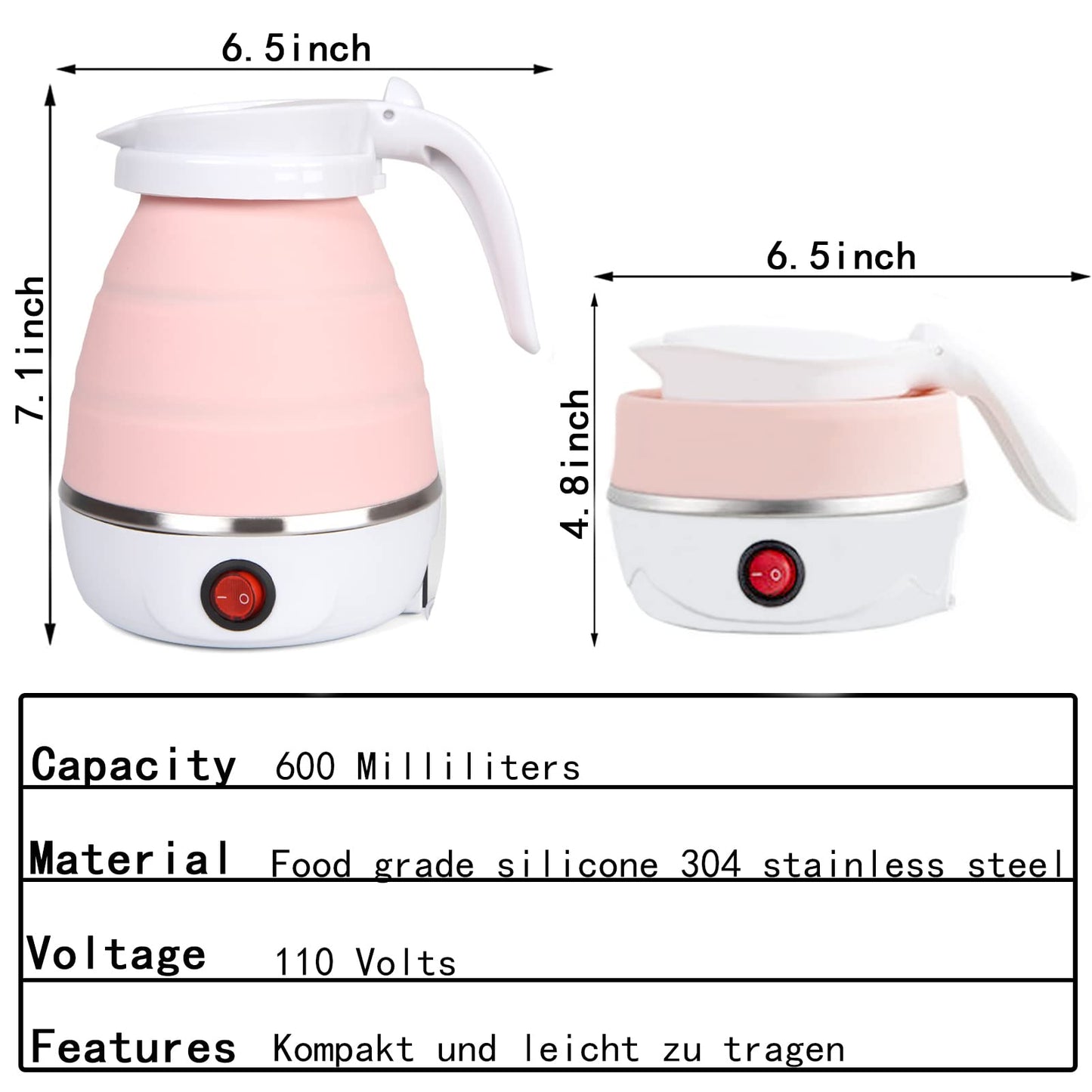 Travel Electric Kettle – Blue