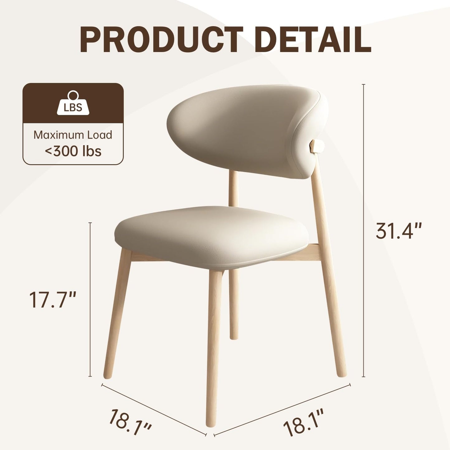 2 Mid-Century Upholstered Dining Chairs