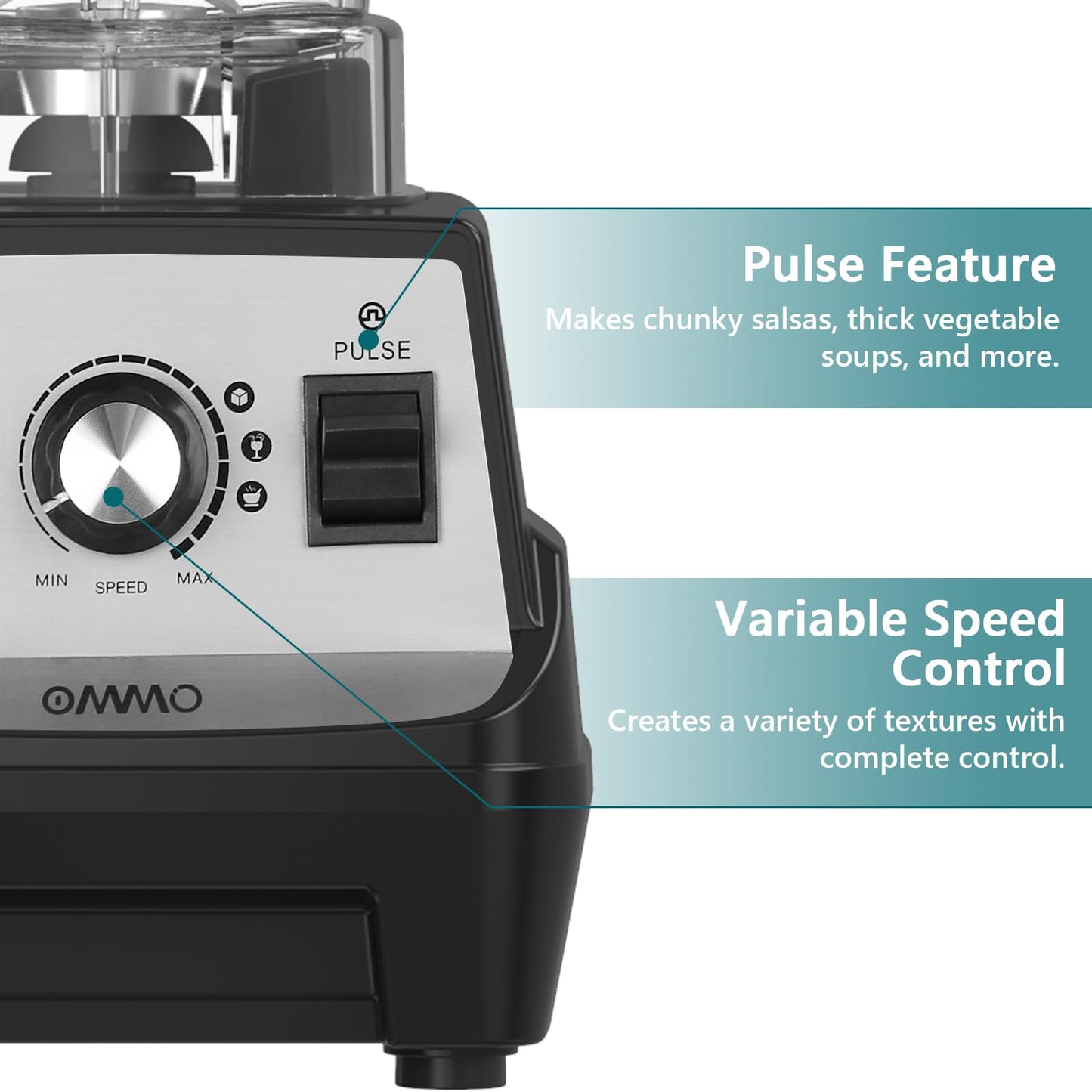 OMMO 1800W Countertop Blender
