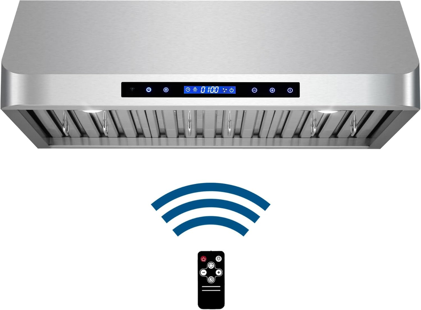 COSMO 30" Range Hood – Stainless Steel