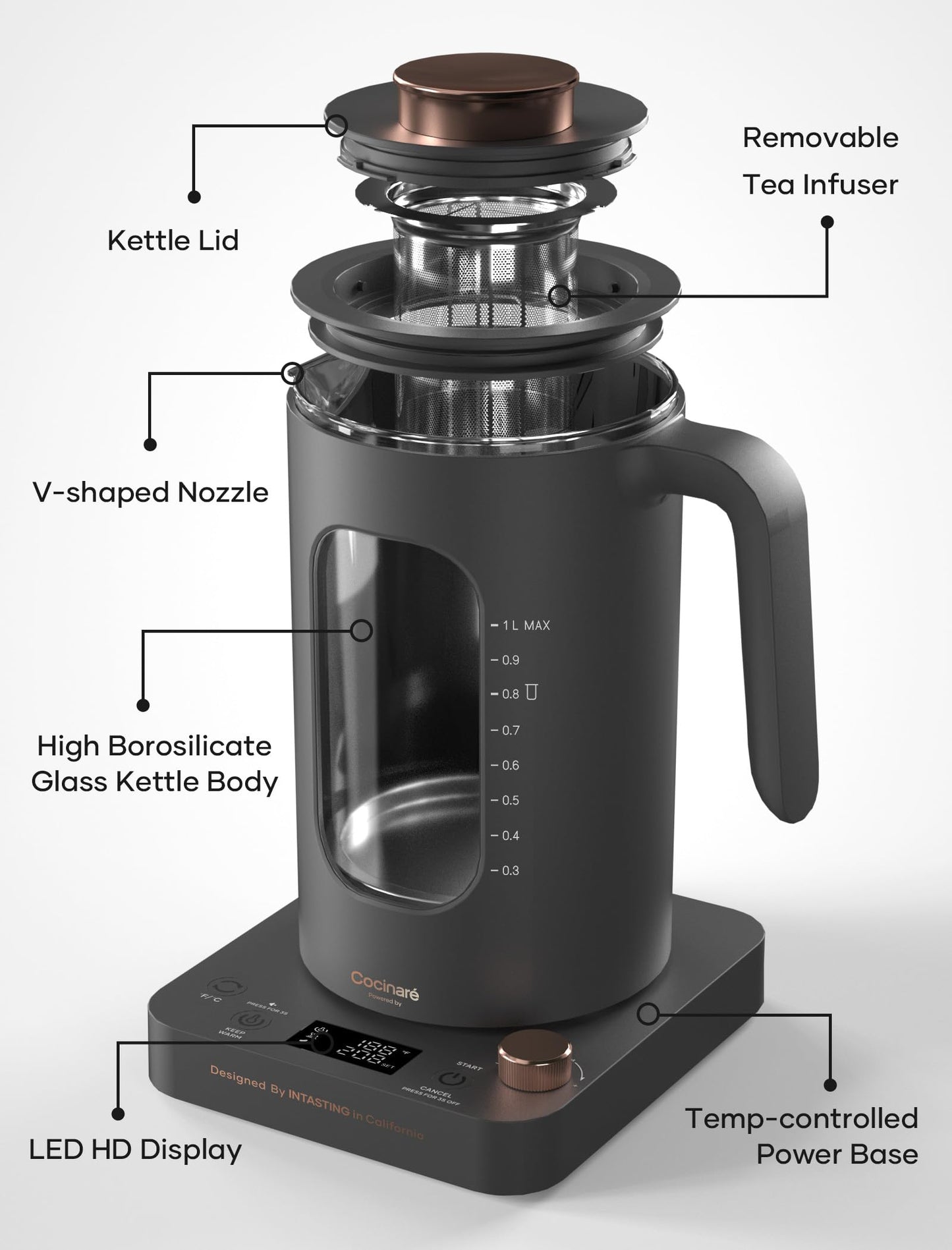 1L Tea Kettle – INTASTING