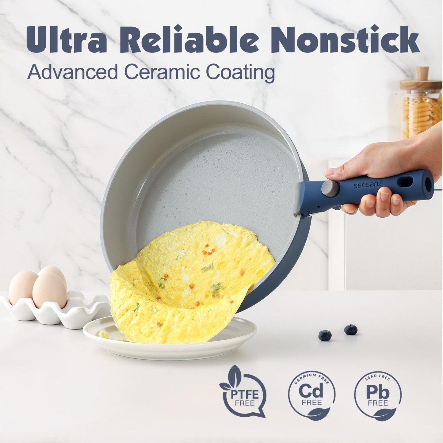 SENSARTE 17-Pc Cookware Set