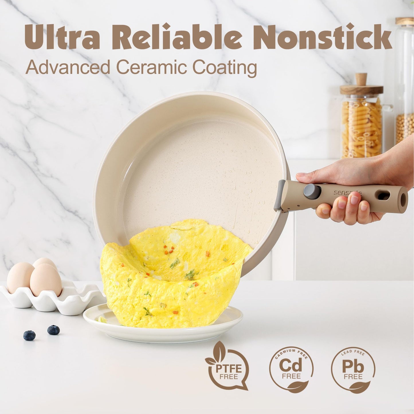 SENSARTE 17-Pc Cookware Set