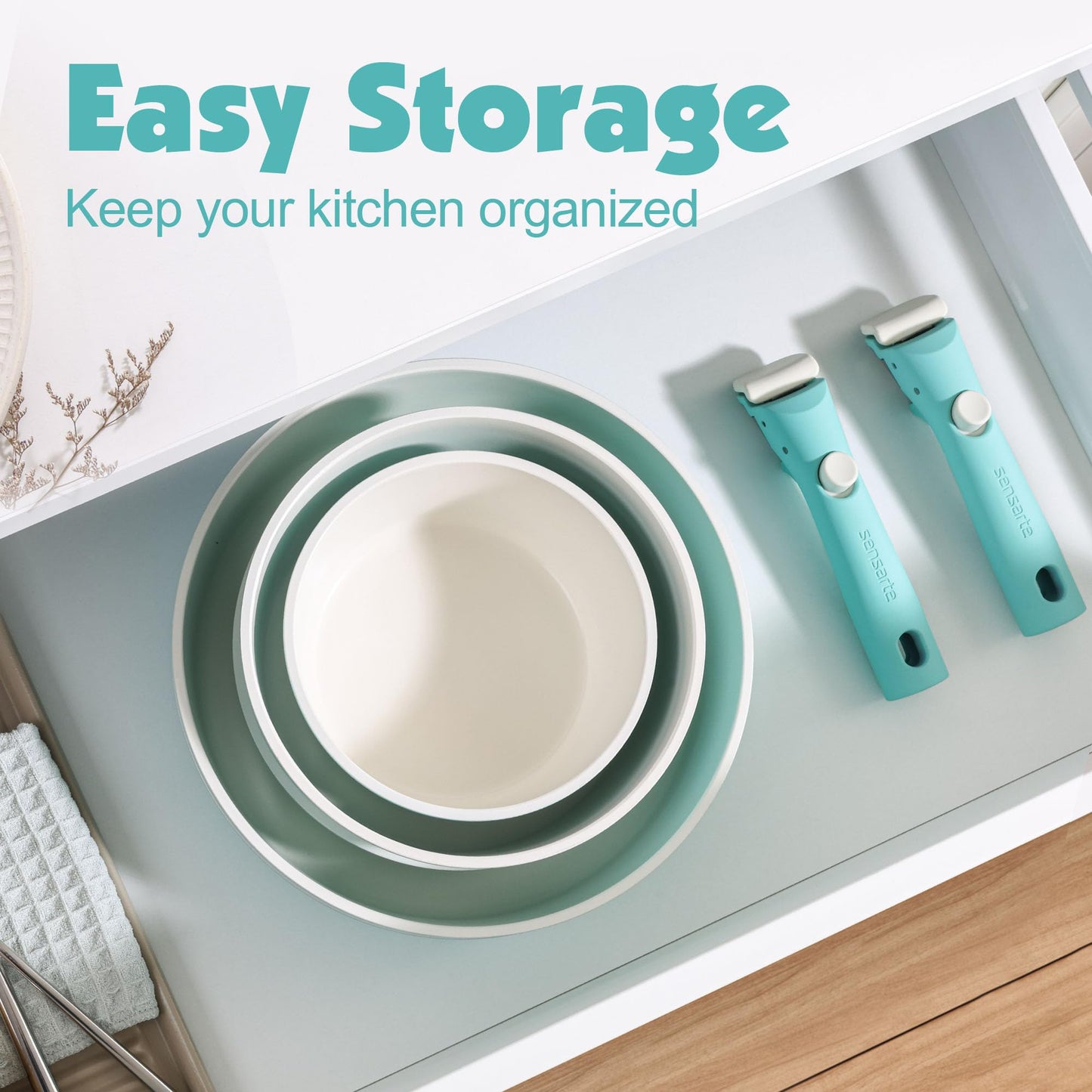 SENSARTE 17-Pc Cookware Set