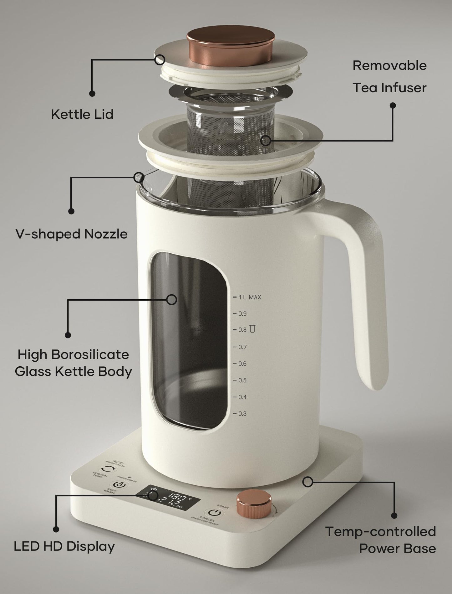 1L Tea Kettle – INTASTING