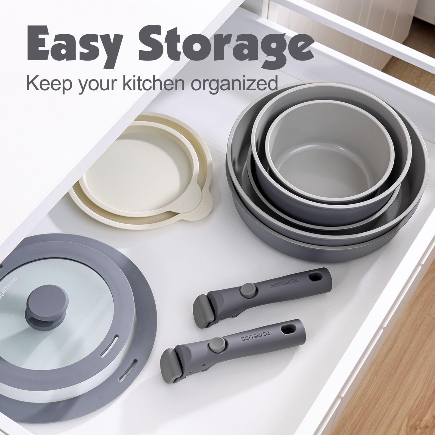 SENSARTE 17-Pc Cookware Set