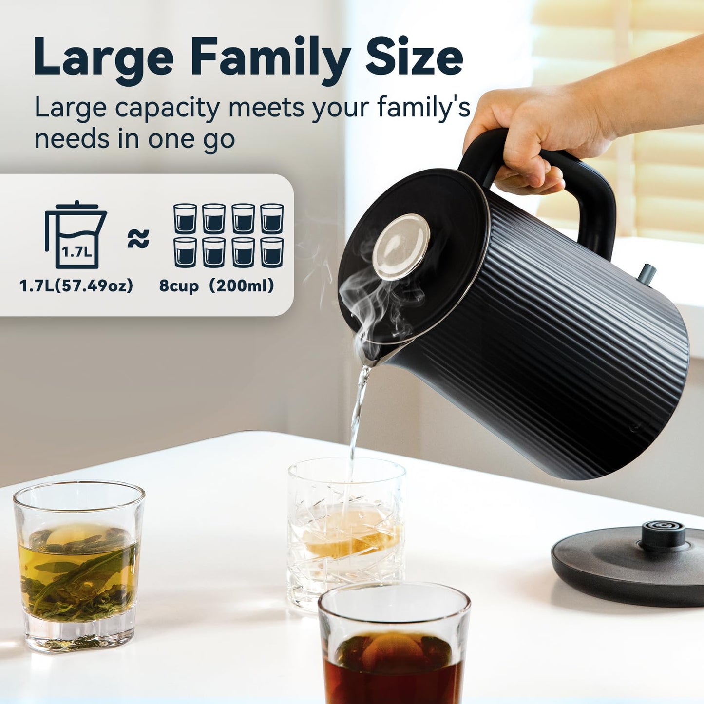1.7L Electric Kettle – Nueve\&Five