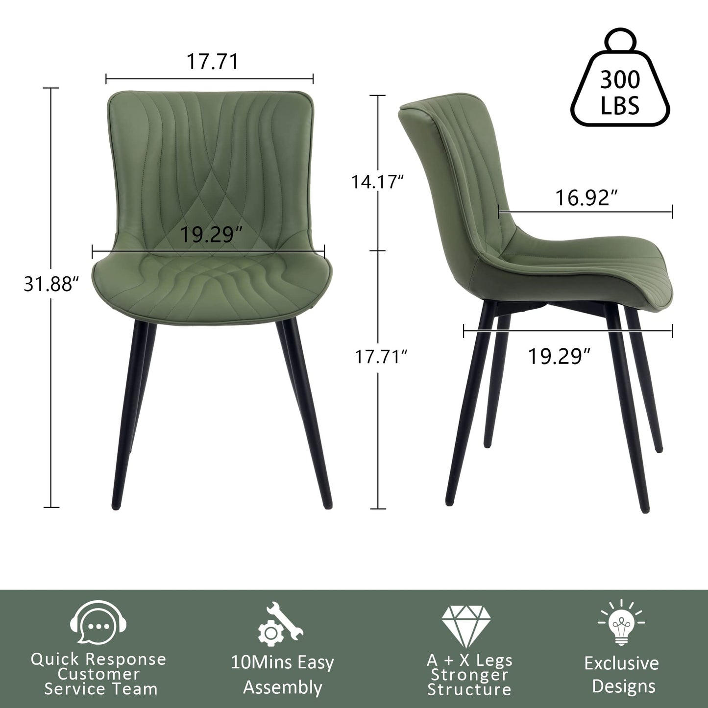2 Mid-Century Dining Chairs