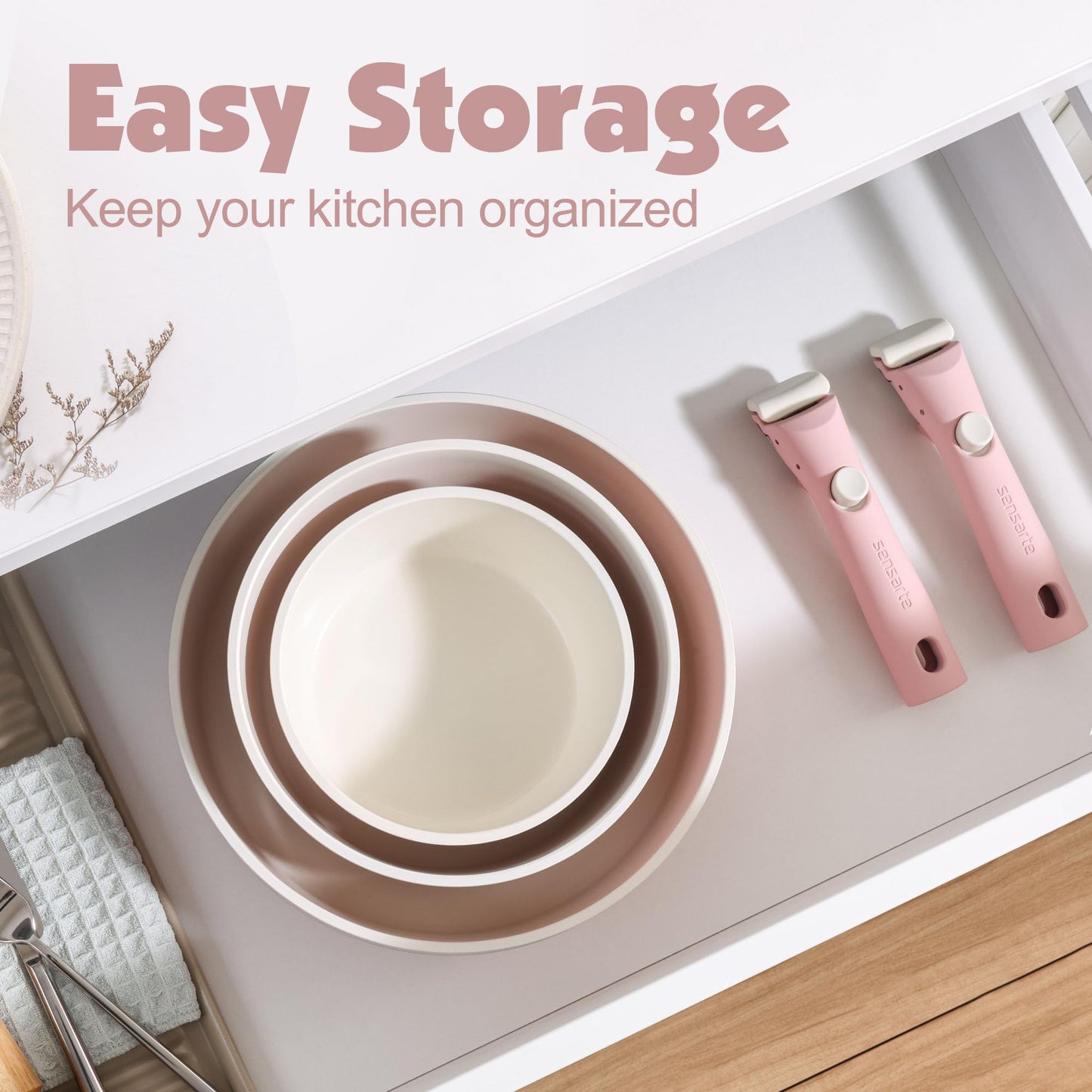 SENSARTE 17-Pc Cookware Set