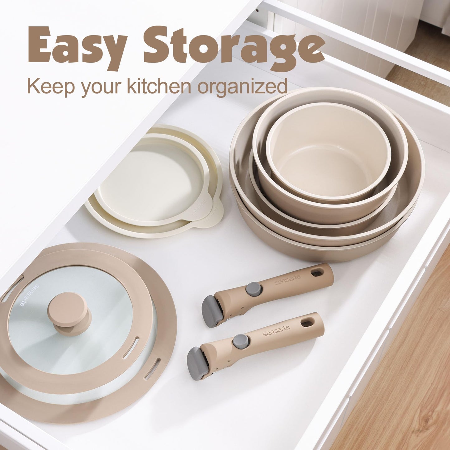 SENSARTE 17-Pc Cookware Set