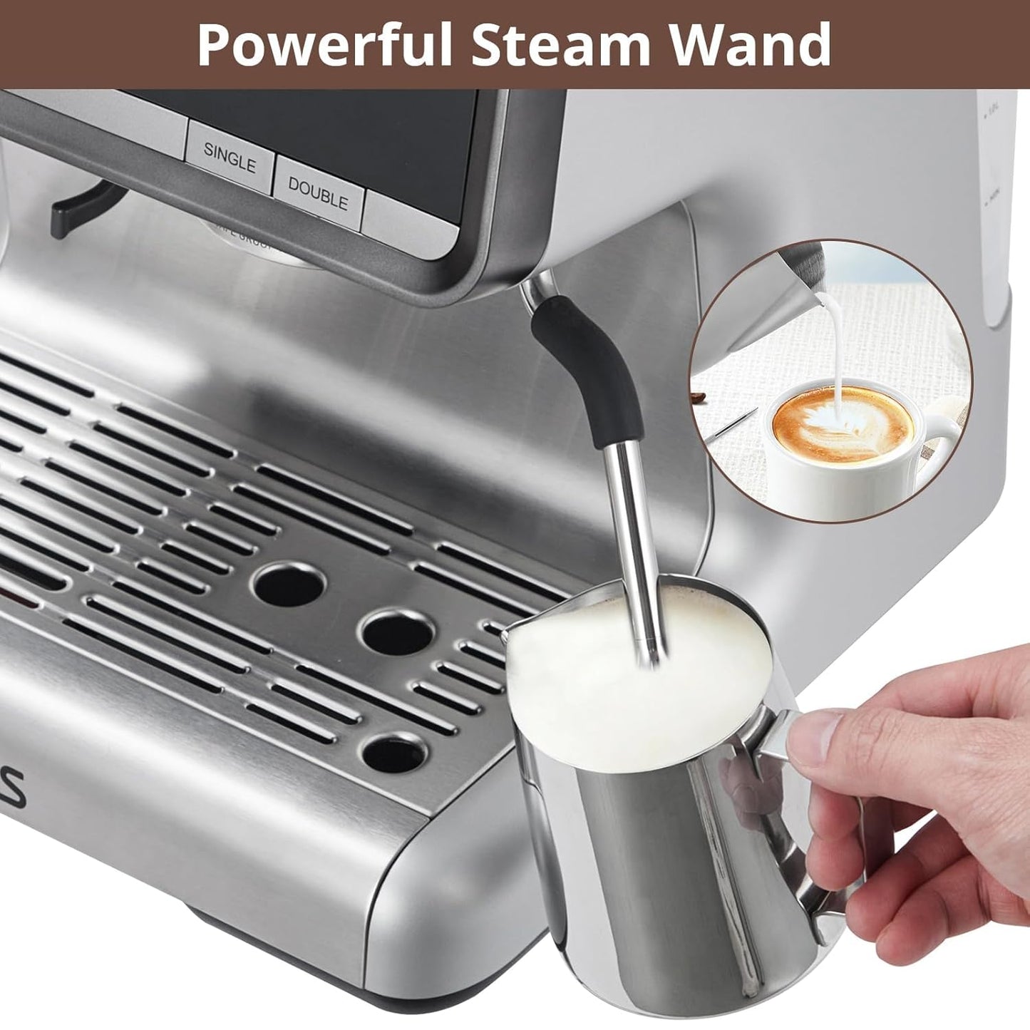 Garvee Espresso Machine – Silver