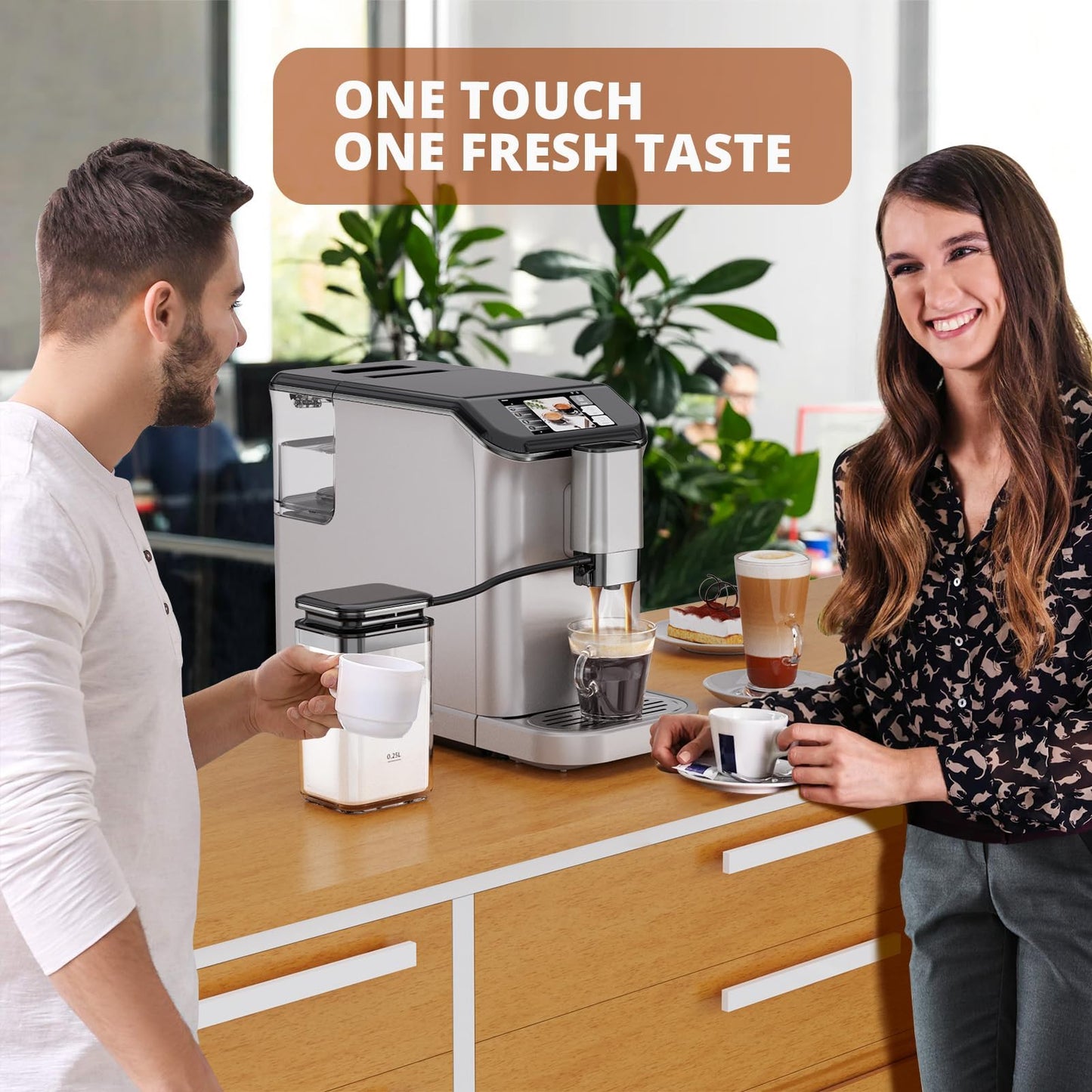 Automatic Espresso Machine with Milk Frother