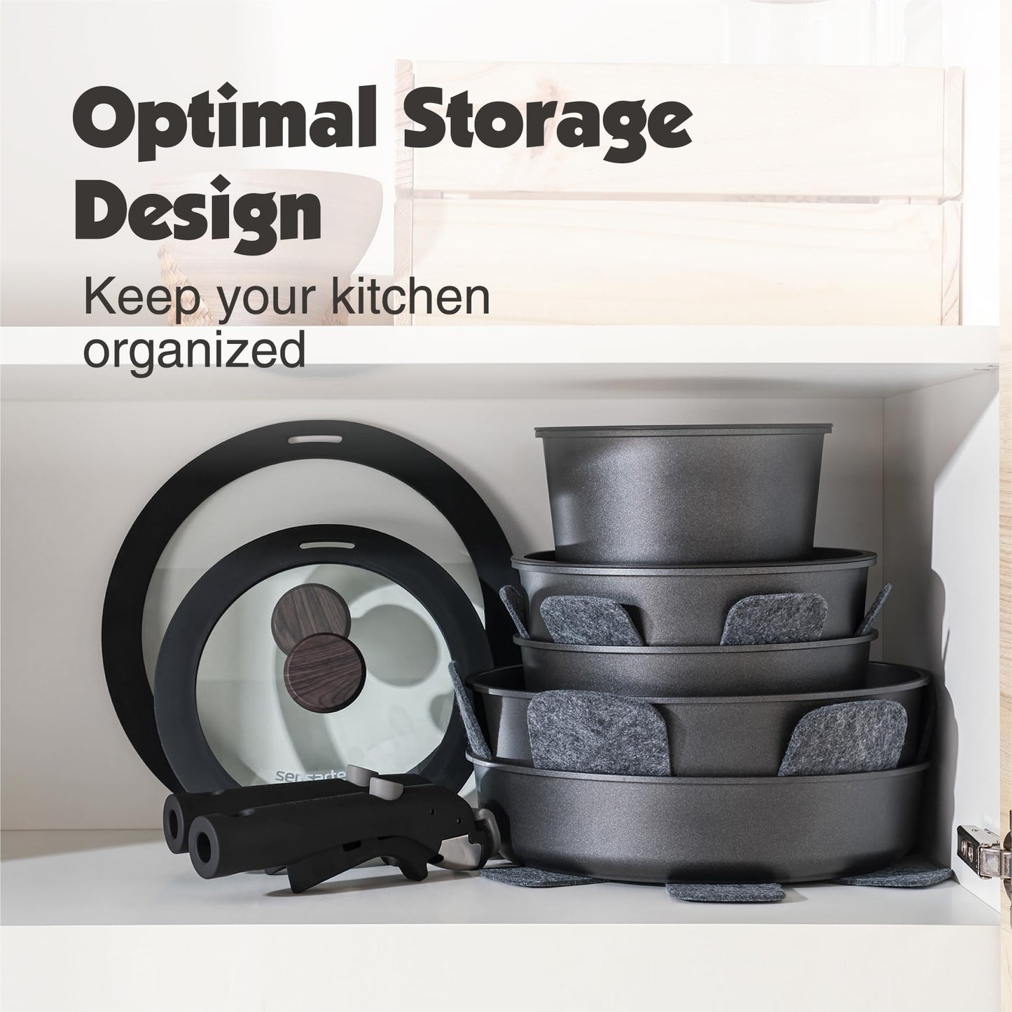 SENSARTE 17-Pc Cookware Set