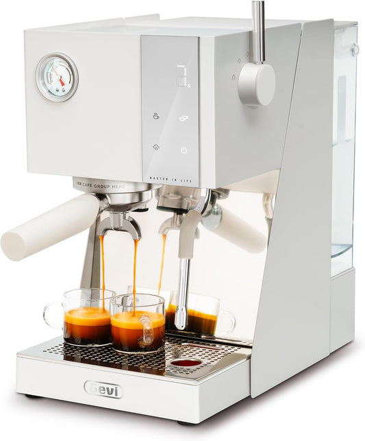 Gevi Espresso Machine – White