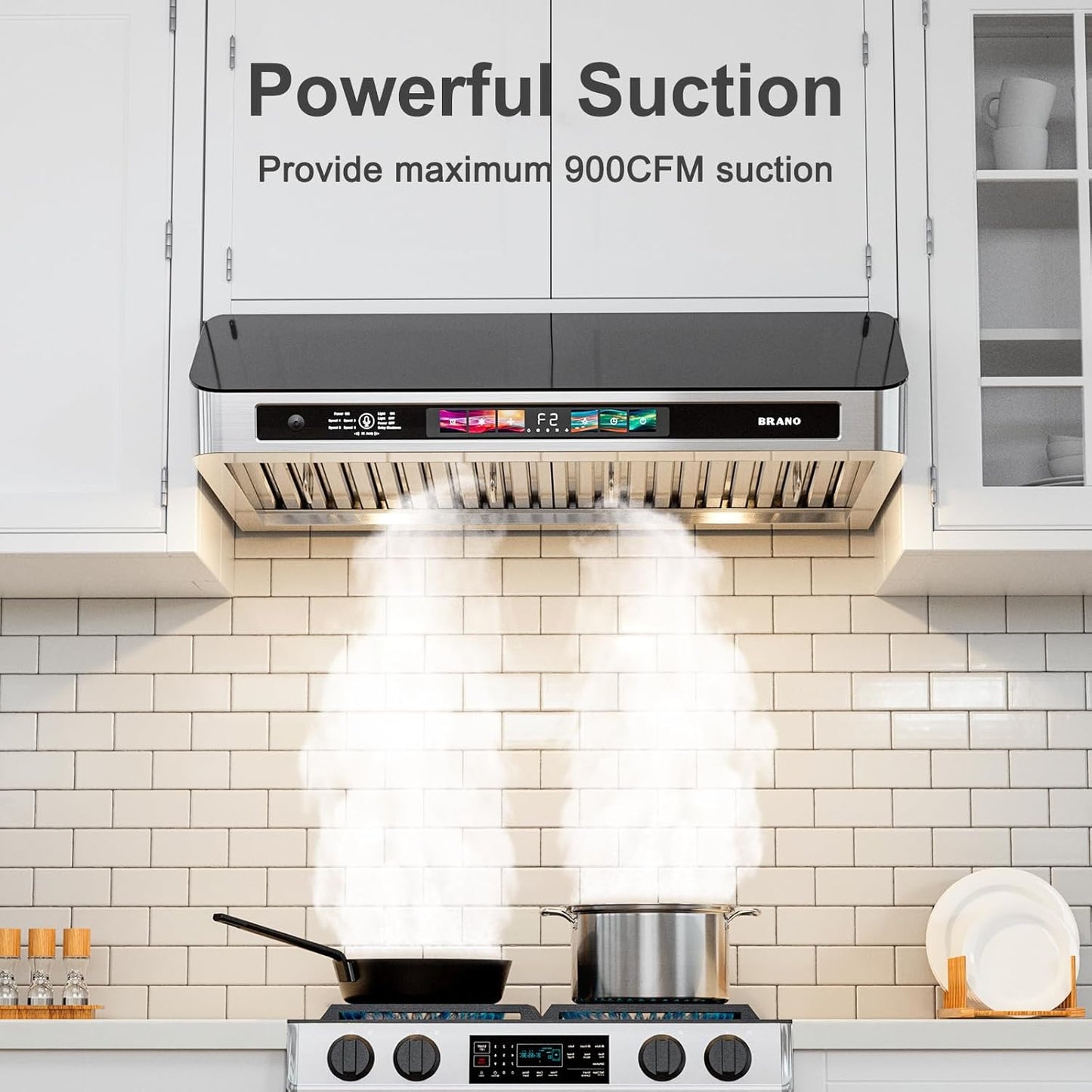 30" Kitchen Range Hood – Stainless Steel