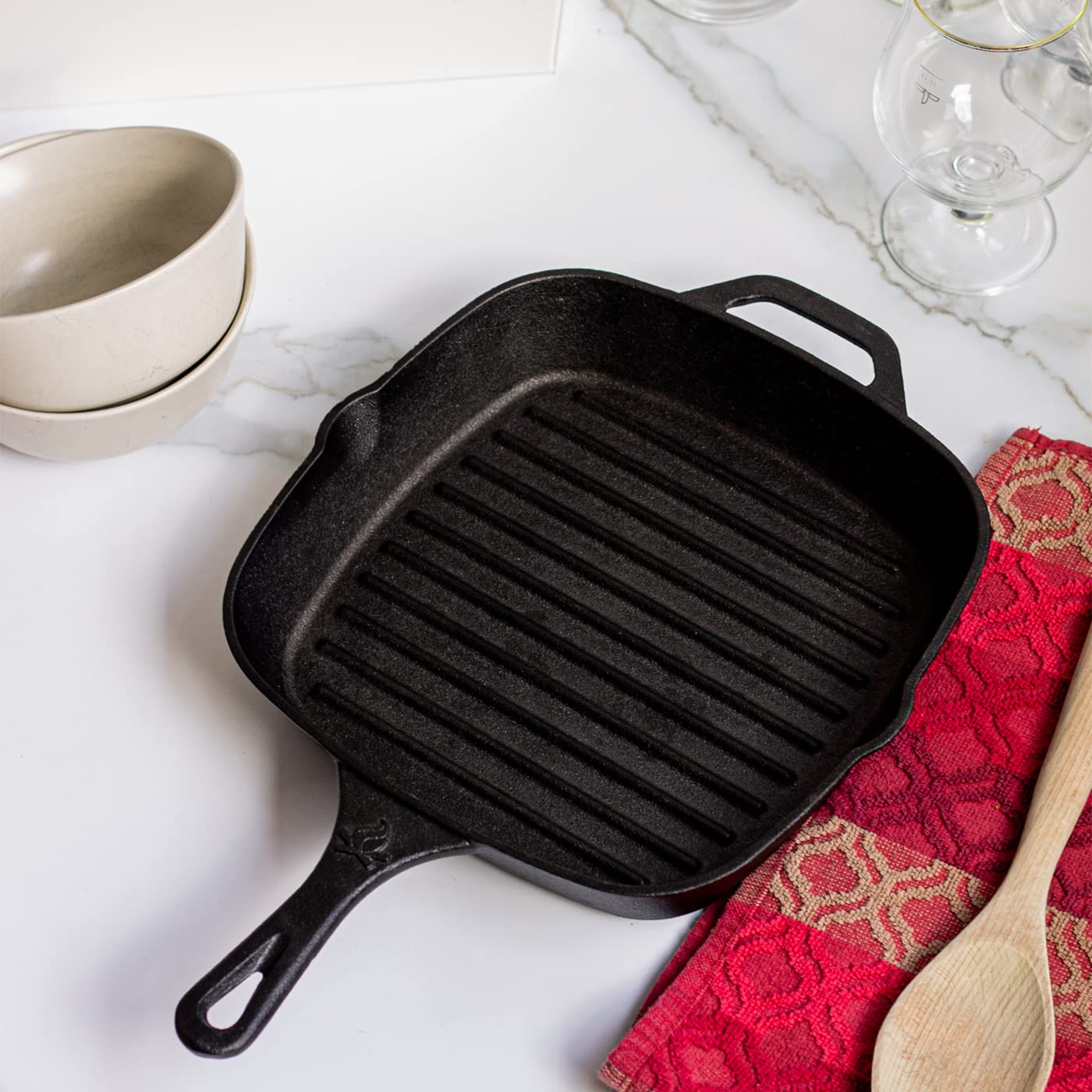 Backcountry 12" Cast Iron Grill Pan