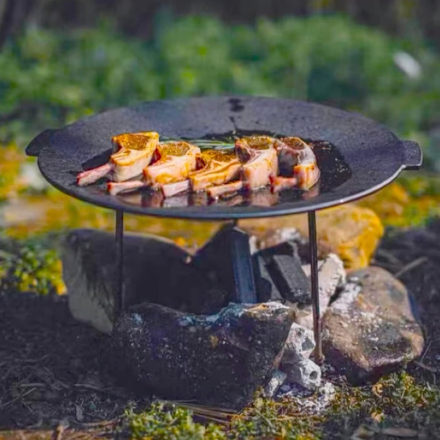 18" Cast Iron Campfire Griddle