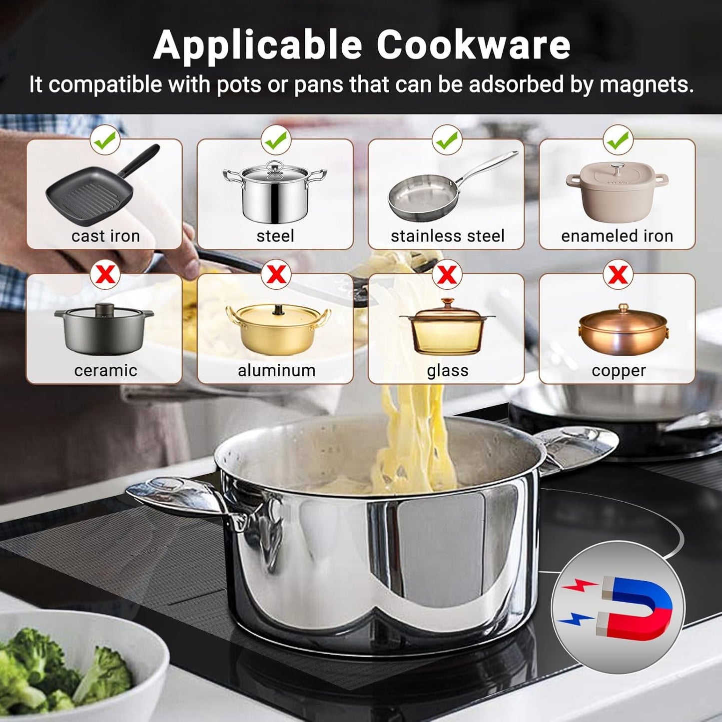 AMZCHEF 36" Induction Cooktop
