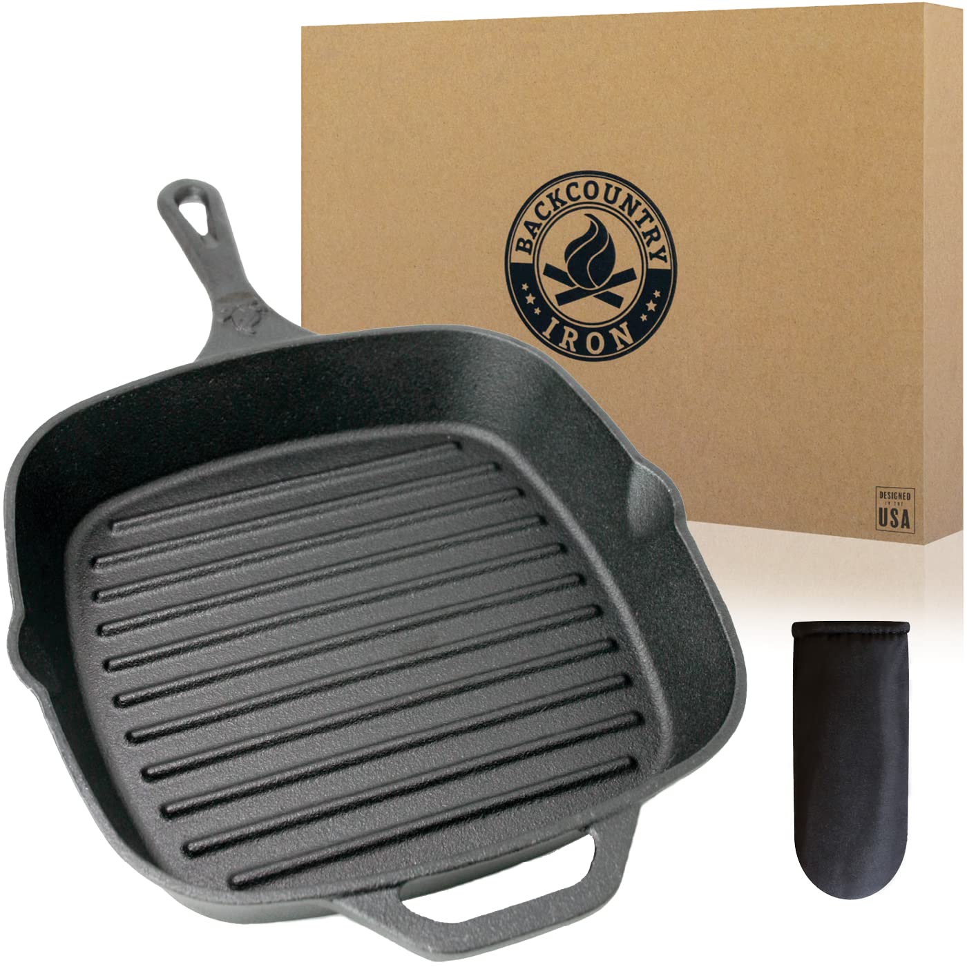 Backcountry 12" Cast Iron Grill Pan