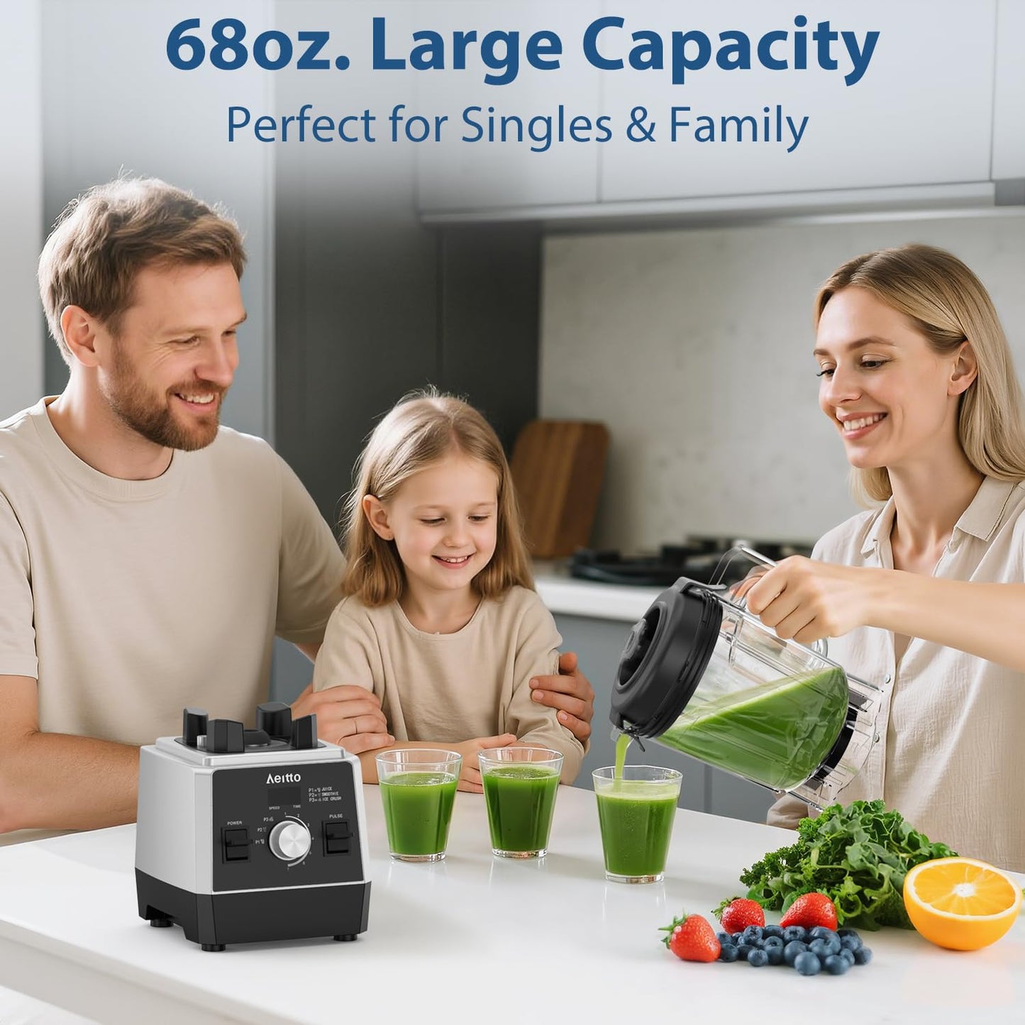 Aeitto 1500W Countertop Blender