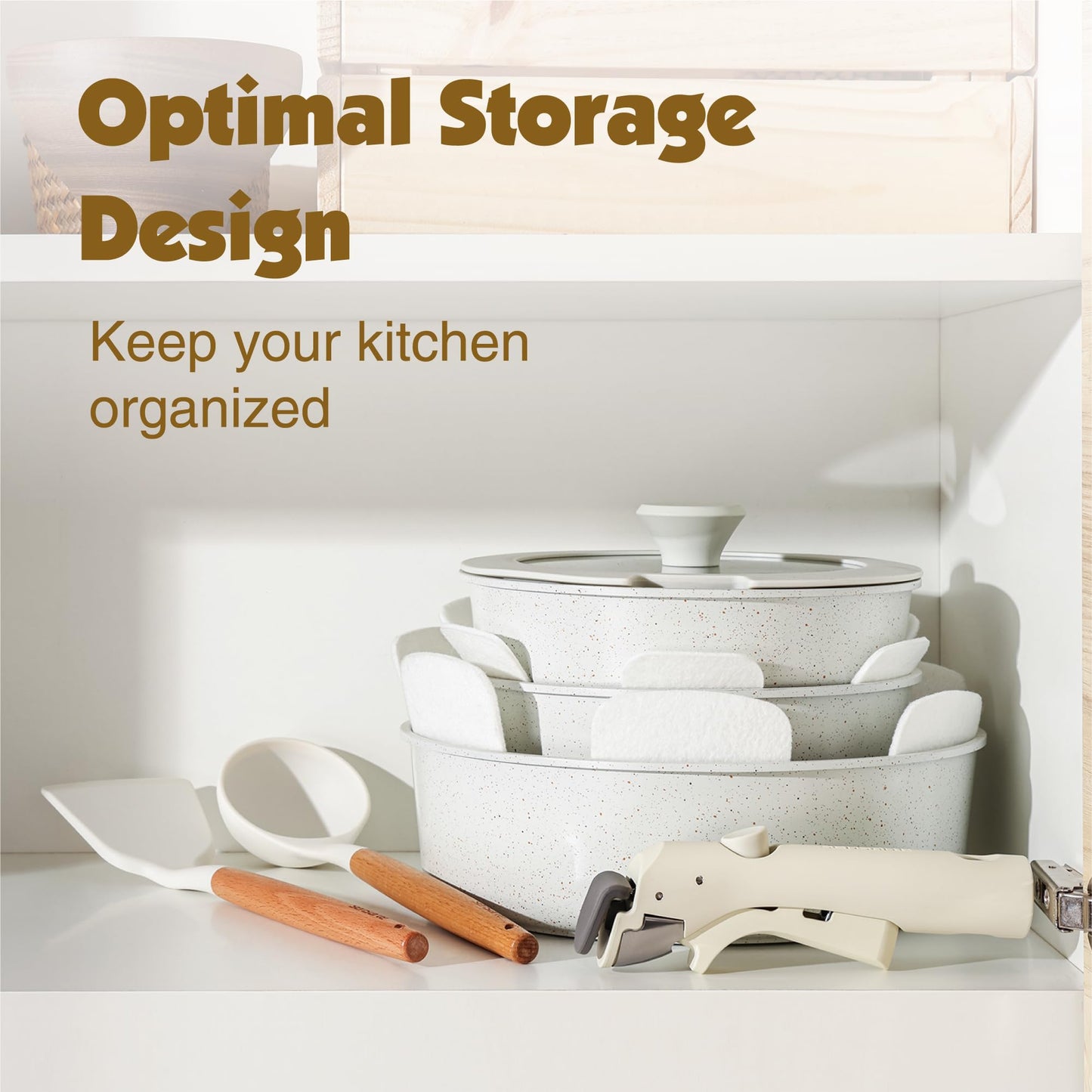 SENSARTE 17-Pc Cookware Set