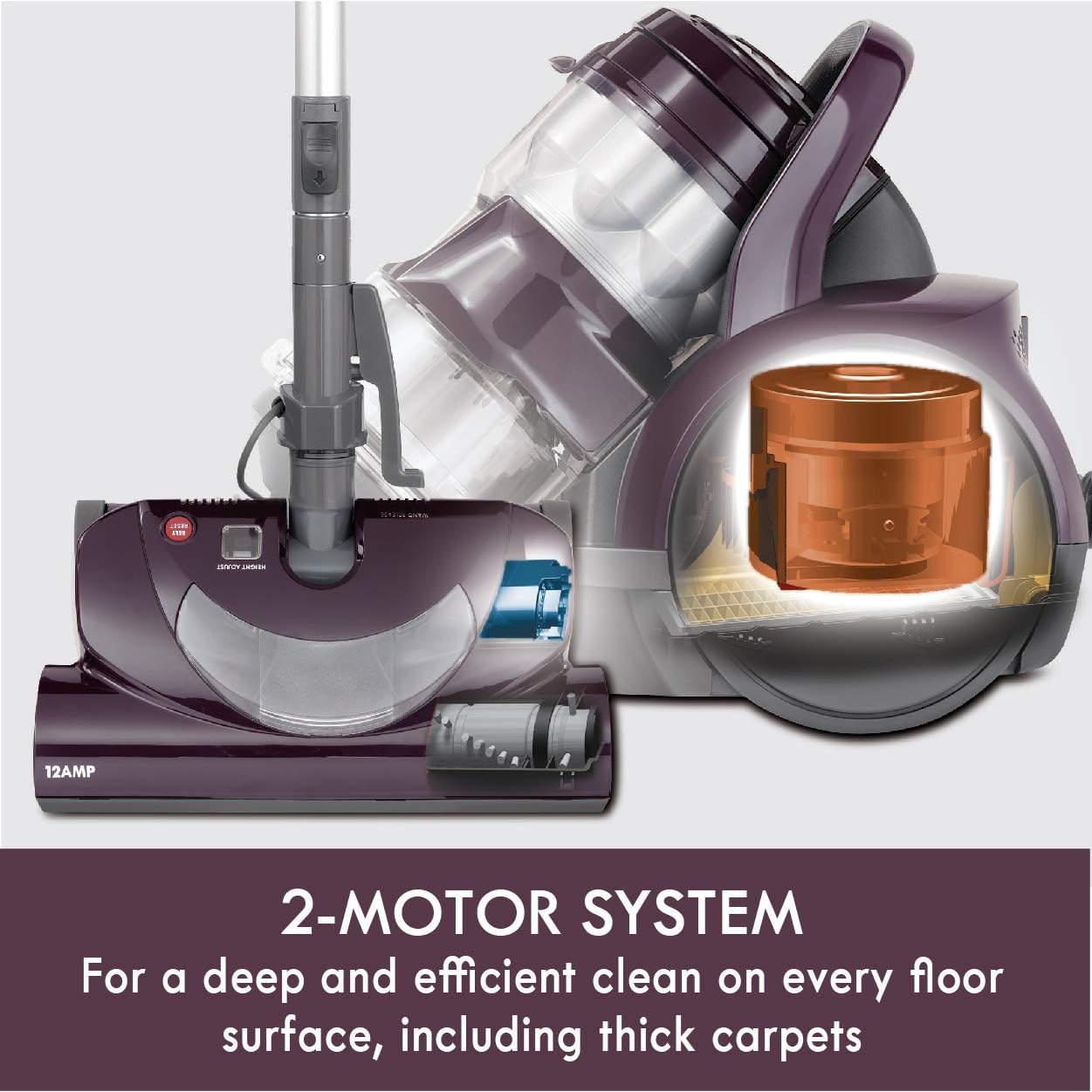 Kenmore Bagless Canister Vacuum – Eggplant