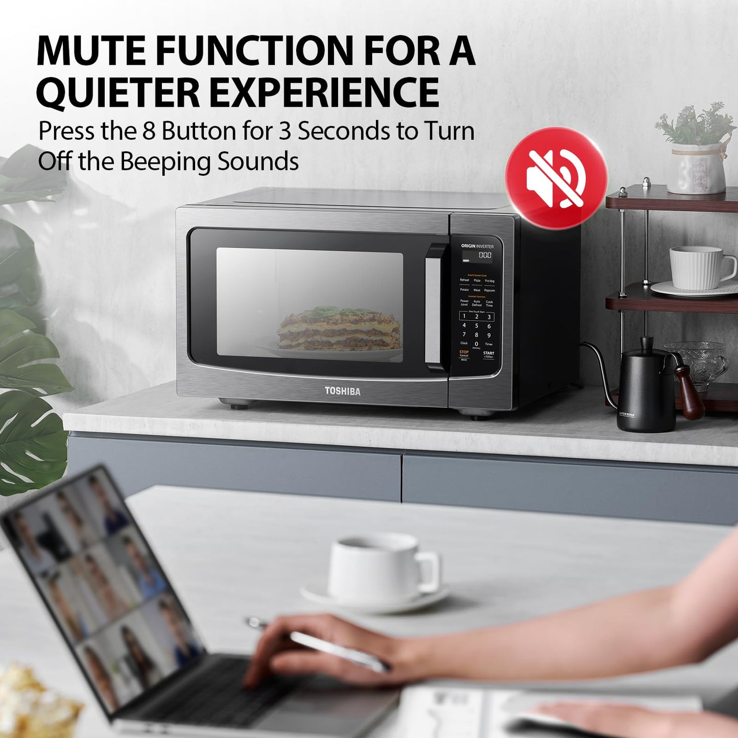 Toshiba 1.6 Cu.ft Microwave Oven