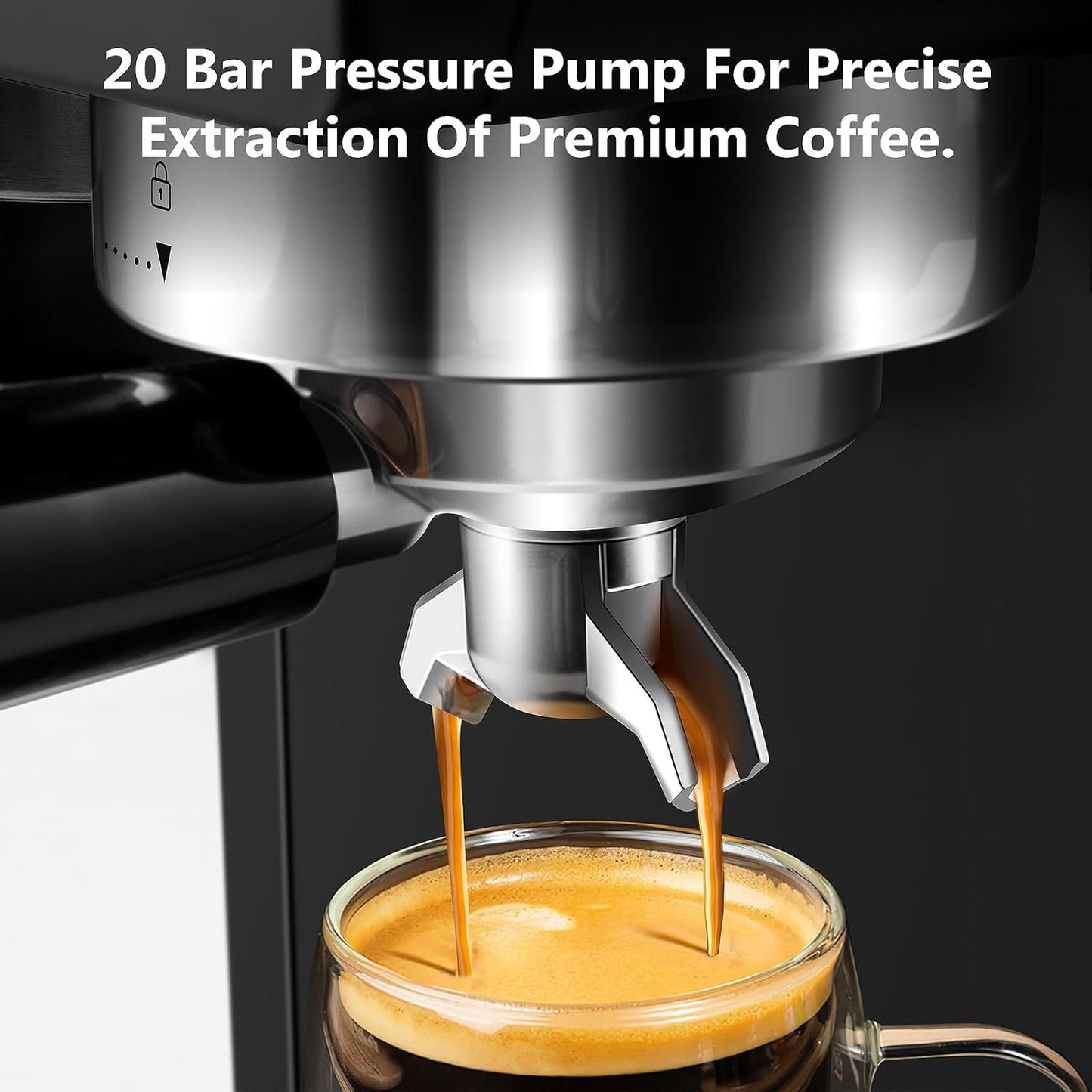 CUSIMAX Espresso Machine with Milk Frother