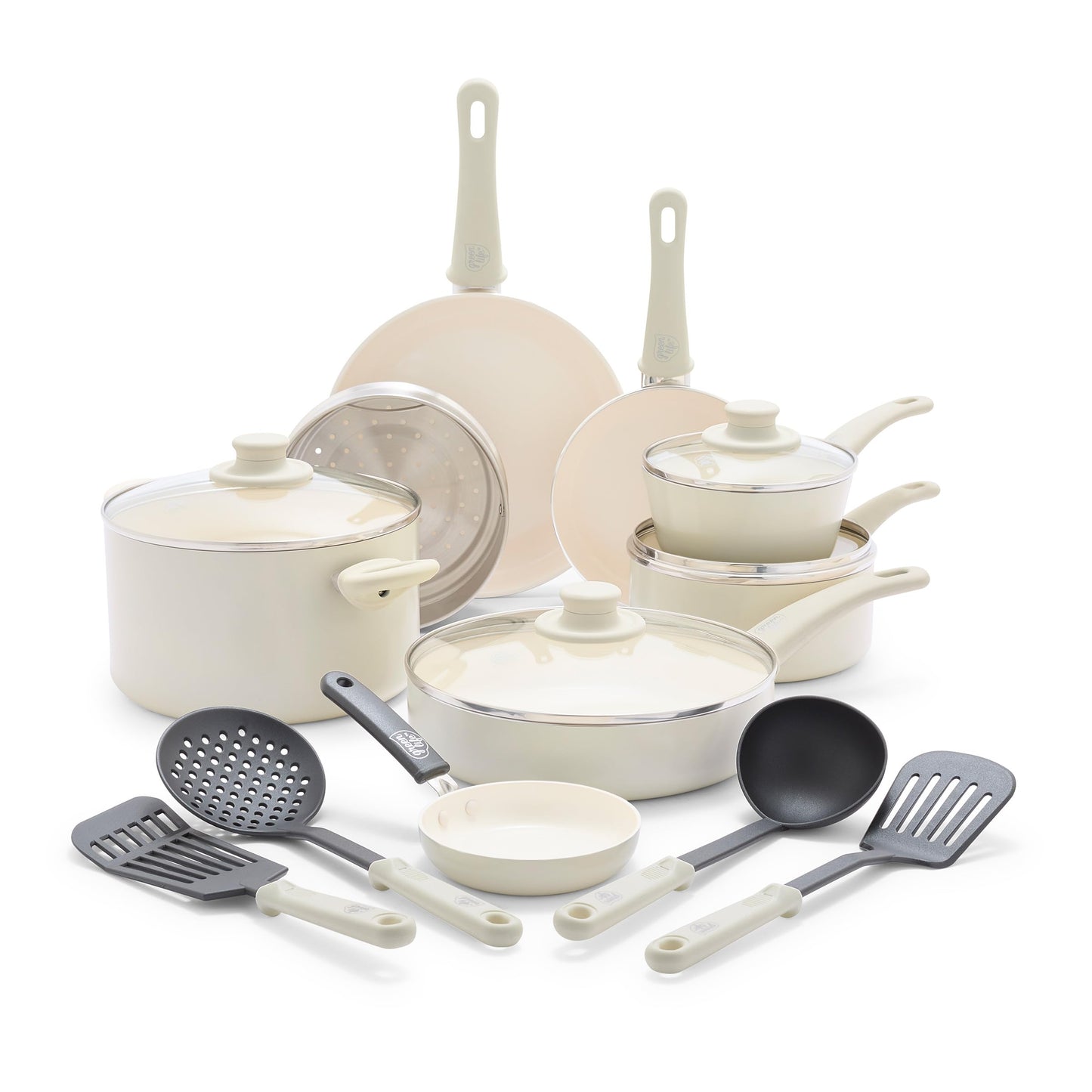 GreenLife 16-Pc Nonstick Cookware Set