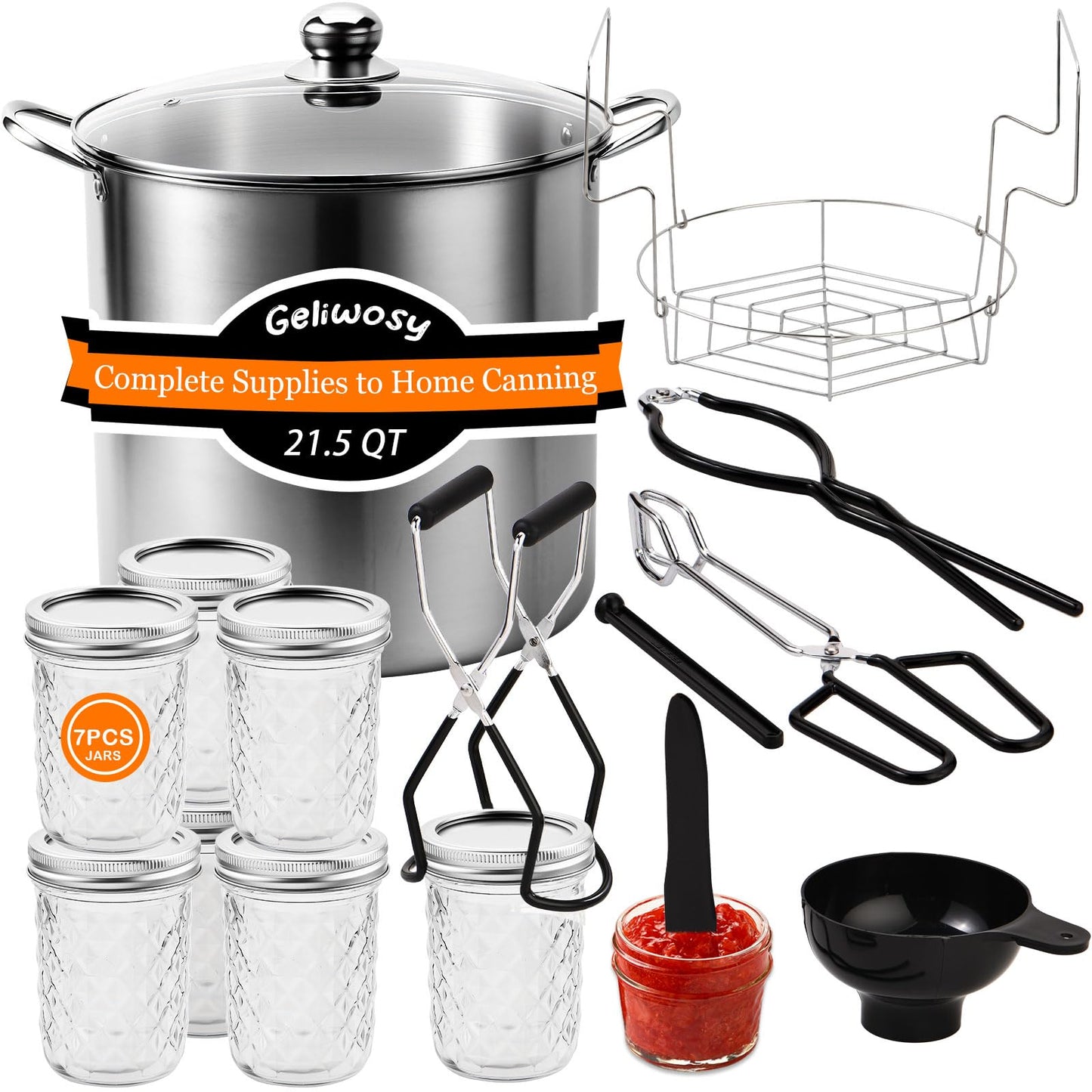 21.5 Qt Canning Kit with 7 Jars